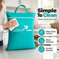 🧳✨ Borsa Portabiancheria da Viaggio in Tessuto Oxford 💧 – Separa Capi Puliti & Usati, Impermeabile, Manici Rinforzati, 4 Colori – Ideale per Viaggi, Sport & Traslochi 🏠