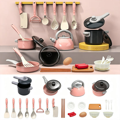 🏕️ Cucina Giocattolo a Tema Campeggio per Bambini | Pentola a Induzione Realistica con Suoni e Display 🔊 | Cibo Giocattolo Tagliabile 🔪 | ABS Sicuro e Levigato 🛡️ | da 28 a 108 Pezzi 🎁