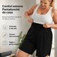 👖✨ Pantaloncini Donna Casual a Gamba Larga Lunghezza al Ginocchio – Vita Alta, Tessuto Traspirante Morbido, 5 Colori – Taglie Forti XL-4XL (EU 46-52) ☀️