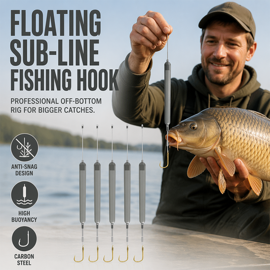 🎣 Amo da Pesca Galleggiante Anti-Incaglio 🐟⚓ - Acciaio ad Alto Carbonio | Galleggiamento Elevato | 3 Stili | Taglie 1-10 | Per Carpa & Tilapia | 50% DI SCONTO