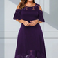 👗 Abito Elegante da Donna con Spalla Scoperta & Orlo in Pizzo ✨💃 - Tessuto Morbido & Traspirante | 4 Colori | Taglie S-4XL | Perfetto per Ogni Occasione | 50% DI SCONTO