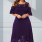 👗 Abito Elegante da Donna con Spalla Scoperta & Orlo in Pizzo ✨💃 - Tessuto Morbido & Traspirante | 4 Colori | Taglie S-4XL | Perfetto per Ogni Occasione | 50% DI SCONTO