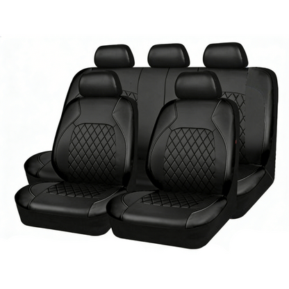 🔥🚗 Set Coprisedili Auto Universali in Ecopelle - 9 Pezzi ✨ | Motivo Trapuntato | Compatibile Airbag | 6 Colori | 60% DI SCONTO