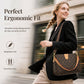 👜 Borsa Secchiello Donna con Monogramma Vintage in Ecopelle ✨🌙 - Interno Spazioso | Tracolla Regolabile | Resistente all’Acqua | 2 Colori | Dal Giorno alla Notte | 50% DI SCONTO
