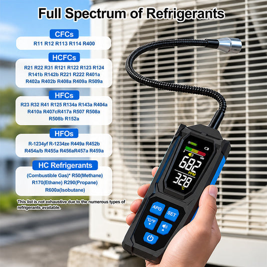 ❄️🔍 Rilevatore di Fughe Gas Alogeno Ricaricabile 🛠️✨ - Multigas | Sonda Flessibile | Display LCD | Ricarica USB-C | Per Uso Professionale & Domestico | 50% DI SCONTO 🔥