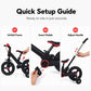 🚲 Triciclo 2 in 1 Trasformabile per Bambini con Manubrio Genitori ✨👶 - Bici Senza Pedali | Acciaio ad Alto Carbonio | Sedile Ergonomico | 10 Colori | Età 6+ | 50% DI SCONTO