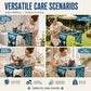 🐾 Letto Pieghevole 2 in 1 per Toelettatura Animali 🛁🔒 - Anti-Graffi & Anti-Morsi | Traspirante | Smontabile | 4 Colori | Versione Aggiornata con Tasche