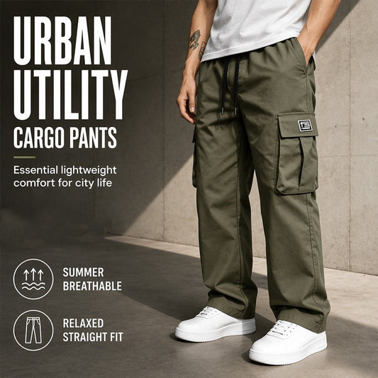 👖 Pantaloni Cargo da Uomo Vestibilità Ampia ✨🏕️ - Multi-Tasche | Tessuto Leggero Traspirante | 8 Colori | Taglie S-4XL | Casual & Outdoor | 50% DI SCONTO