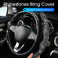 🔥Coprivolante Auto Bling con Strass di Cristallo 🚗💎 - Presa Antiscivolo | Interno Morbido | Installazione Facile | 6 Colori | 50% DI SCONTO