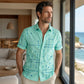 🌴✨ Camicia Estiva da Uomo con Stampa Geometrica 👔🌊 - Vestibilità Comoda | Tessuto Morbido | Taglia S-5XL | Perfetta per Vacanze & Spiaggia