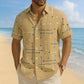 🌴✨ Camicia Estiva da Uomo con Stampa Geometrica 👔🌊 - Vestibilità Comoda | Tessuto Morbido | Taglia S-5XL | Perfetta per Vacanze & Spiaggia