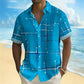 🌴✨ Camicia Estiva da Uomo con Stampa Geometrica 👔🌊 - Vestibilità Comoda | Tessuto Morbido | Taglia S-5XL | Perfetta per Vacanze & Spiaggia
