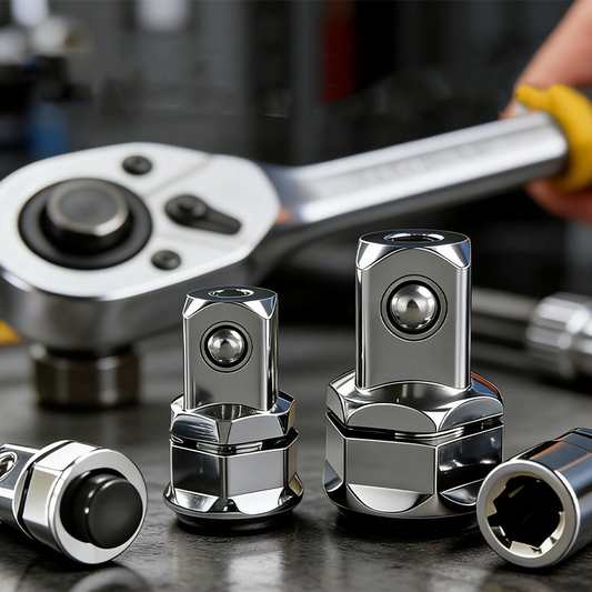 🔧✨ Adattatore Convertitore per Chiave a Cricchetto in Acciaio CR-V – Esagono Incassato Anti-Scivolo, Cambio Rapido, Multi-Misura – Singolo o Set da 4 🛠️