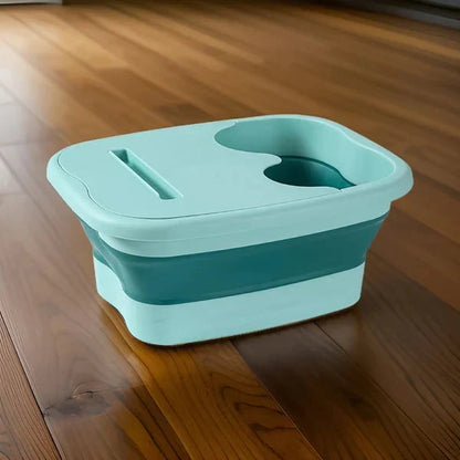 🛁 Vasca Pieghevole per Pediluvio Massaggiante 🦶✨ - Noduli Agopressione | Salvaspazio | Multifunzione | 3 Colori | Spa a Casa | 50% DI SCONTO