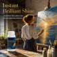 🎨 Vernice Lucida Professionale per Dipinti ad Olio ✨🖼️ - Brillantezza Istantanea | Profondità Colori | Auto-Livellante | Anti-Polvere | 100ml + Pennello | 50% DI SCONTO