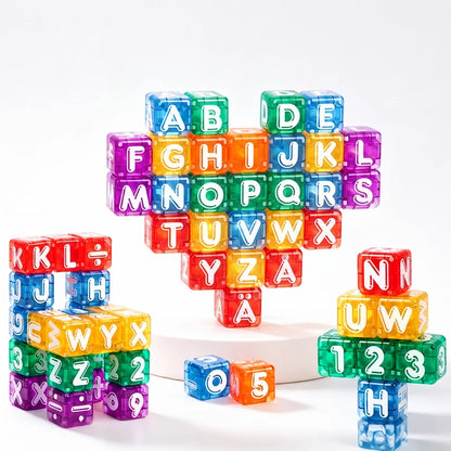 🧲 Cubi Magnetici con Lettere e Numeri per Bambini ✨👶 - 40 Pezzi | 26 Lettere + 9 Cifre | Impilamento 360° | Sicuri & Durevoli | Scatola in Metallo | 50% DI SCONTO