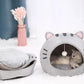 🐱 Cuccia e Tenda 2 in 1 per Gatti e Cani ⛺️✨ - Pallina Interattiva | Design a Cupola Anti-Ansia | Tessuto Premium | 3 Taglie | Arredo Casa | 50% DI SCONTO