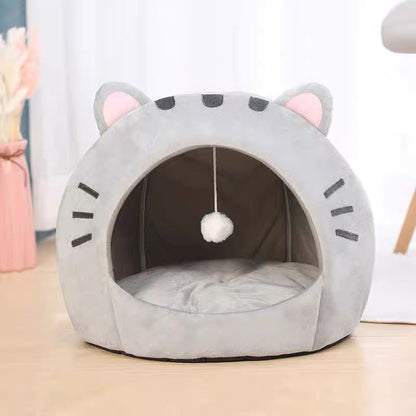 🐱 Cuccia e Tenda 2 in 1 per Gatti e Cani ⛺️✨ - Pallina Interattiva | Design a Cupola Anti-Ansia | Tessuto Premium | 3 Taglie | Arredo Casa | 50% DI SCONTO