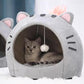 🐱 Cuccia e Tenda 2 in 1 per Gatti e Cani ⛺️✨ - Pallina Interattiva | Design a Cupola Anti-Ansia | Tessuto Premium | 3 Taglie | Arredo Casa | 50% DI SCONTO