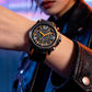 ⌚✨ Orologio al Quarzo Casual da Uomo – Design Sportivo Arancione & Nero, Cinturino in Silicone, Cassa 47mm, Movimento di Precisione 🏃💪