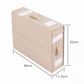 🛏️ Organizer Pieghevole per Lenzuola e Biancheria ✨ | Scatola Salvaspazio per Armadio con Finestra 👀 | Tessuto Traspirante con Cerniera e Maniglia 📦 | 3 Colori Eleganti