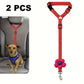 🐶Cintura di Sicurezza 2 in 1 per Cani con Gancio Poggiatesta ✨🚗 - Guinzaglio + Cintura | Clip 360° | Nylon Resistente | Lunghezza Regolabile | 9 Colori | 50% DI SCONTO
