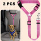 🐶Cintura di Sicurezza 2 in 1 per Cani con Gancio Poggiatesta ✨🚗 - Guinzaglio + Cintura | Clip 360° | Nylon Resistente | Lunghezza Regolabile | 9 Colori | 50% DI SCONTO
