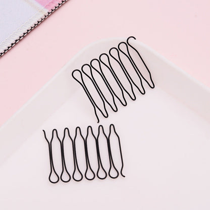 💇‍♀️ Pettine Invisibile Anti-Crespo in Metallo | Liscia e Blocca i Capelli Ribelli ✨ | Senza Forcine Visibili, Estremità Delicate 🌸 | Confezione da 10 Pezzi 🎀