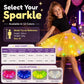 ✨ Gonna Tutu con Luci LED e Paillettes 💃🌟 - 3 Strati di Tulle | Elastica | 14 Colori | Bambini & Adulti | Feste & Spettacoli | 50% DI SCONTO