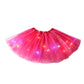 ✨ Gonna Tutu con Luci LED e Paillettes 💃🌟 - 3 Strati di Tulle | Elastica | 14 Colori | Bambini & Adulti | Feste & Spettacoli | 50% DI SCONTO