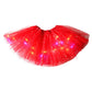 ✨ Gonna Tutu con Luci LED e Paillettes 💃🌟 - 3 Strati di Tulle | Elastica | 14 Colori | Bambini & Adulti | Feste & Spettacoli | 50% DI SCONTO