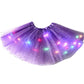 ✨ Gonna Tutu con Luci LED e Paillettes 💃🌟 - 3 Strati di Tulle | Elastica | 14 Colori | Bambini & Adulti | Feste & Spettacoli | 50% DI SCONTO