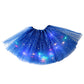 ✨ Gonna Tutu con Luci LED e Paillettes 💃🌟 - 3 Strati di Tulle | Elastica | 14 Colori | Bambini & Adulti | Feste & Spettacoli | 50% DI SCONTO