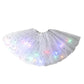 ✨ Gonna Tutu con Luci LED e Paillettes 💃🌟 - 3 Strati di Tulle | Elastica | 14 Colori | Bambini & Adulti | Feste & Spettacoli | 50% DI SCONTO