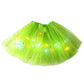 ✨ Gonna Tutu con Luci LED e Paillettes 💃🌟 - 3 Strati di Tulle | Elastica | 14 Colori | Bambini & Adulti | Feste & Spettacoli | 50% DI SCONTO