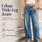 👖✨ Jeans a Gamba Larga Donna – Stile Casual Vintage, Chiusura con Bottone & Zip, Vestibilità Comoda – Blu Scuro & Azzurro, Taglie S–3XL 🌿