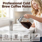☕ Brocca per Cold Brew con Coperchio e Filtro in Acciaio Inox ✨🥤 - 32 o 64 oz | 7 Colori | Manico Ergonomico | Facile Pulizia | Vetro + PP | 50% DI SCONTO