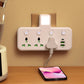 🔌✨ Presa Multipla con Porta di Ricarica Type-C & 2 USB 📱💻 – Versione Luce Notturna, Compatibilità Mondiale, Sicura & Durevole 🌍