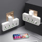 🔌✨ Presa Multipla con Porta di Ricarica Type-C & 2 USB 📱💻 – Versione Luce Notturna, Compatibilità Mondiale, Sicura & Durevole 🌍
