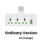 🔌✨ Presa Multipla con Porta di Ricarica Type-C & 2 USB 📱💻 – Versione Luce Notturna, Compatibilità Mondiale, Sicura & Durevole 🌍