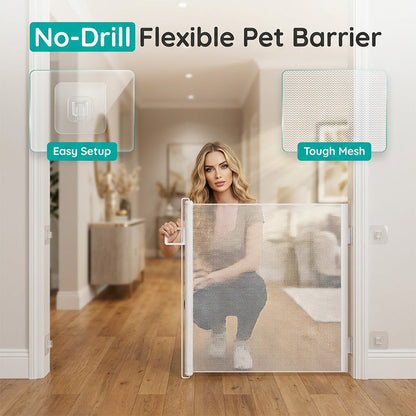🐶👶 Barriera di Protezione Regolabile per Interni – Cancelletto per Animali & Bambini, Flessibile & Sicuro – La Soluzione di Sicurezza Perfetta per la Tua Casa 🏡