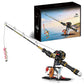 🎣 Set di Mattoncini a Forma di Canna da Pesca Realistica ✨🛠️ - Mulinello Funzionante | Componenti Galvanizzati | ABS | 2 Stili | Idea Regalo Adulti | 50% DI SCONTO
