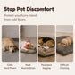 🛌✨ Cuccia Tappetino per Cani & Gatti in Peluche Premium🐶🐱 – Supporto Ortopedico, Velluto Ultra-Morbido, Bordo Rialzato Ergonomico – Taglie M–4XL, 3 Colori 🐾☁️