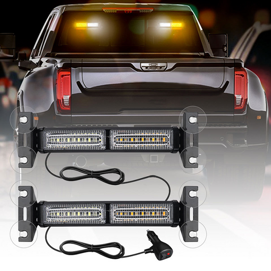 🚨💡 Barra Luminosa LED Stroboscopica ad Alta Visibilità – 18 Modalità, 25.5cm, Lega Alluminio, Plug & Play 12V – 3 Colori per Emergenza & Cantiere 🚚⚠️