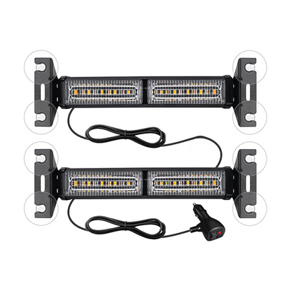 🚨💡 Barra Luminosa LED Stroboscopica ad Alta Visibilità – 18 Modalità, 25.5cm, Lega Alluminio, Plug & Play 12V – 3 Colori per Emergenza & Cantiere 🚚⚠️