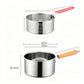 🍳✨ Pentola per Friggere Multifunzione in Acciaio Inox 304 – Coperchio in Vetro, Manico in Legno, Ø18cm, Compatibile Gas & Induzione – Con o Senza Cestello 🍟🪤