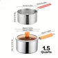 🍳✨ Pentola per Friggere Multifunzione in Acciaio Inox 304 – Coperchio in Vetro, Manico in Legno, Ø18cm, Compatibile Gas & Induzione – Con o Senza Cestello 🍟🪤