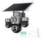 📡☀️ Telecamera di Sorveglianza Solare WiFi – Triplo Obiettivo PTZ Rotante, IP66, 3 Viste Simultanee, Basso Consumo – T10 o T12, Ideale per Esterni Senza Corrente 🛡️🌿