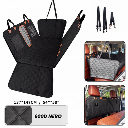 🐶 Cuscino Auto in Memory Foam per Animali Domestici – Impermeabile | Cinghie Regolabili | Universale per Cani & Gatti | Lavabile in Lavatrice 🚗✨