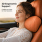 🚗✨ Cuscino Cervicale per Poggiatesta Auto in Ecopelle Nappa - Memory Foam a Ritorno Lento | Supporto Ergonomico 3D | Vestibilità Universale | Ideale per Tragitti, Viaggi & Riposo 🛣️